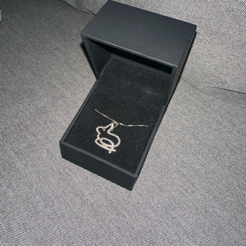 Kay Jewelers Silver Necklace with Curved Pendant